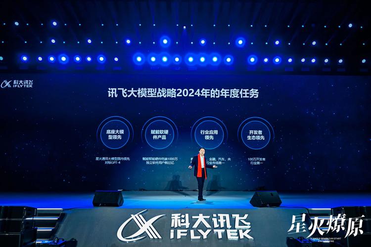 科大讯飞明确2024大模型目标:100万生态,1000万硬件终端,1亿软件用户